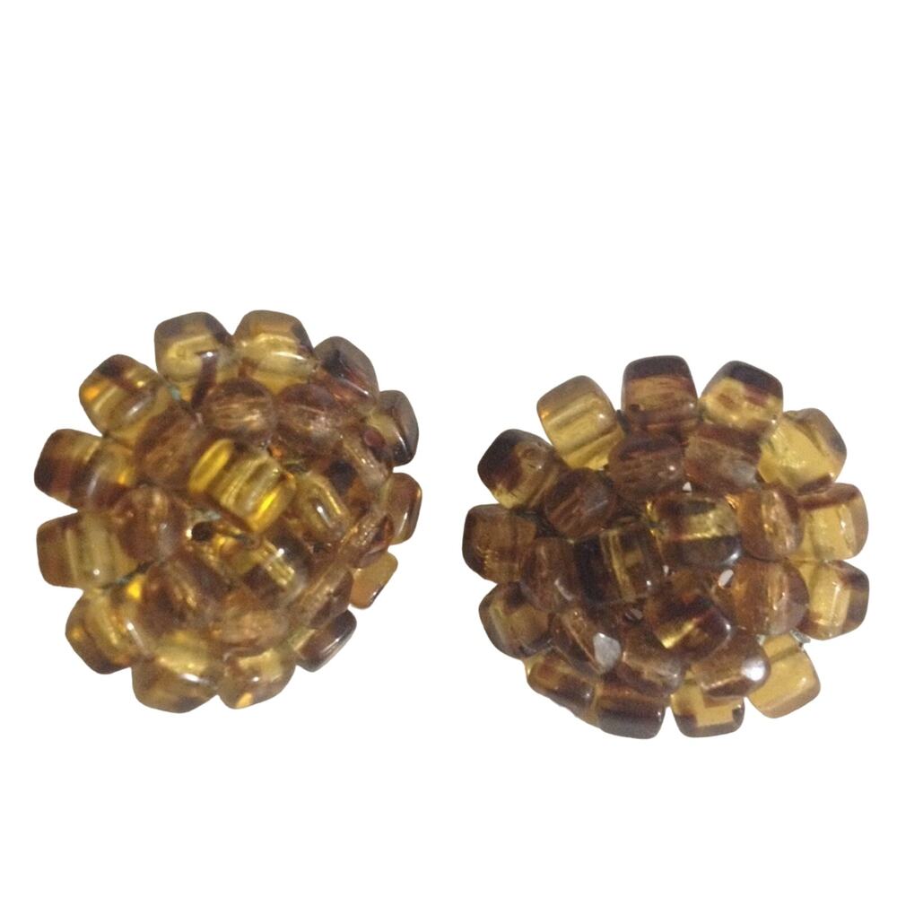 VOGUE Womens Vintage Beaded Clip On Earrin…